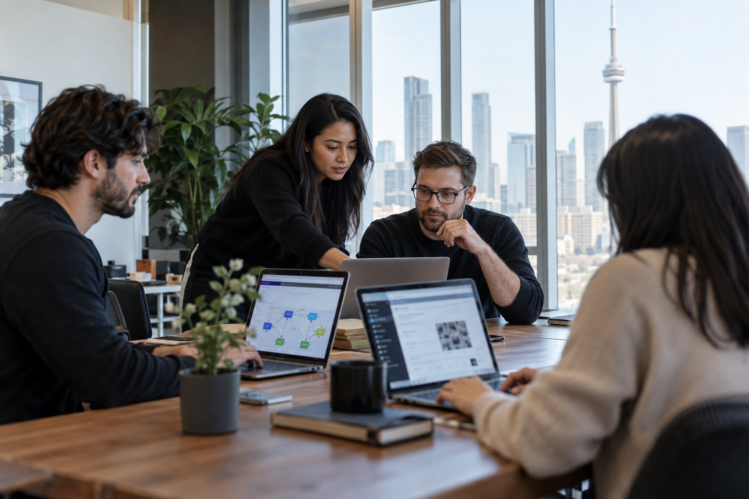 Toronto WordPress agency team planning AI automation workflows